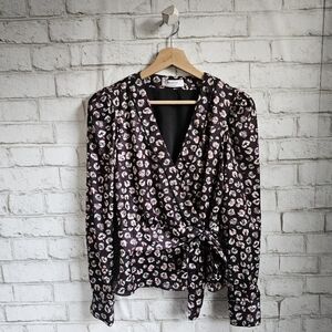 BAILEY 44 Marguerite Leopard Print Wrap Top, 4